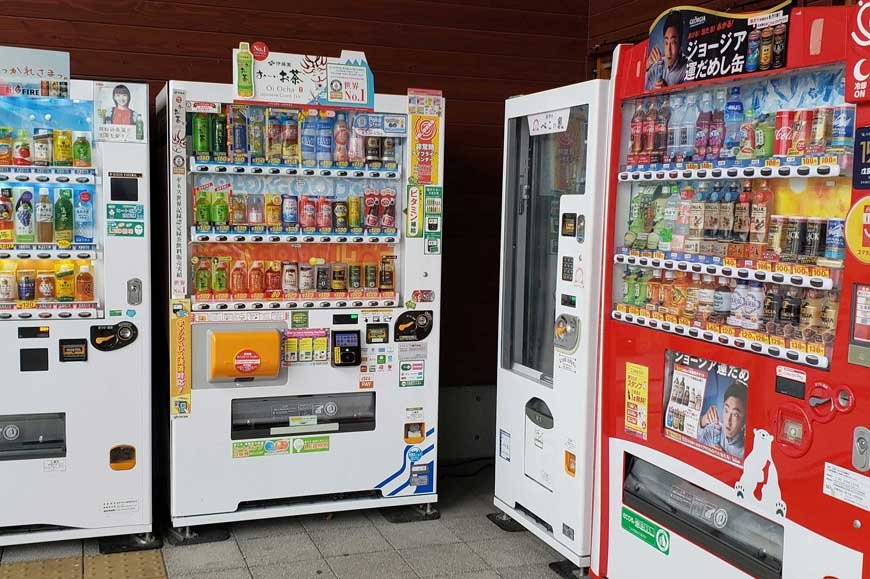 Vending machines are everywhere in Japan