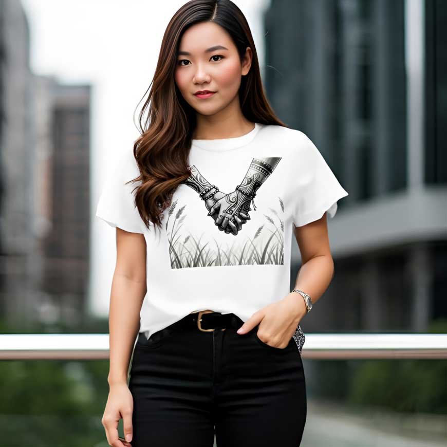 Hawak-Kamay by D'etnik - Love and Ethnic Tattoo | Uniqlo Crewneck T-shirt