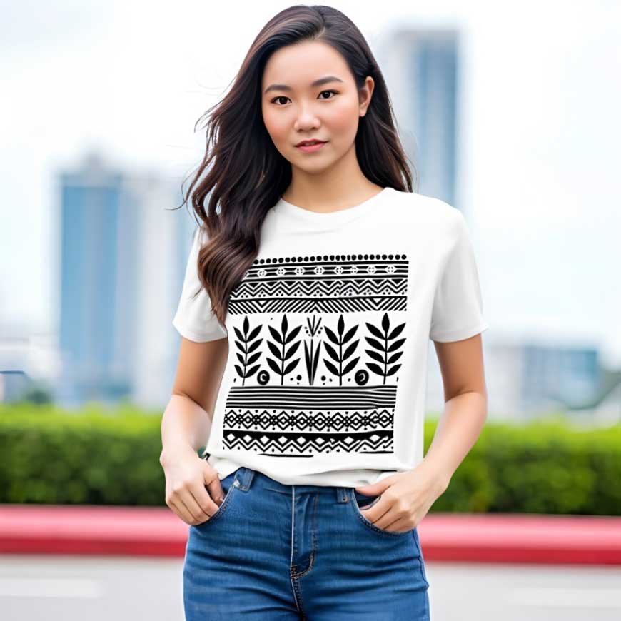 Kalikasan by D'etnik - Crop Ethnic Symbol | Uniqlo Crewneck T-shirt